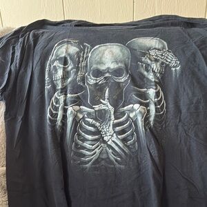 Men's Graphic Skull T-Shirt - Black